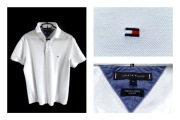 Tommy Hilfiger – koszulka polo męska biała rozmiar M jak nowa
