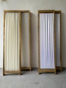 Parawan, złoty, 15 skrzydeł, kremowe oraz zimno białe