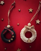 Ozdoby świąteczne makrama - zestaw 2 szt.