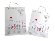 Kalendarz drewniany dla babci i dziadka, miejsce na zdjęcie, prezent 