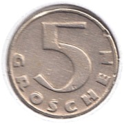AUSTRIA 5 groszy 1931, KM# 2846, XF