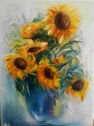 Obraz olejny "Słoneczniki"