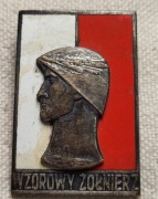 LWP Odznaka Wzorowy Żołnierz srebro duża