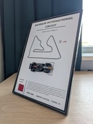 Grafika Bahrain International Circuit A4 Formuła F1 szkło