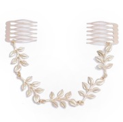 Spinka metalowa do włosów złota 