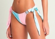 Moda Minx dół od bikini majtki kąpielowe różowe turkusowe roz. L