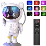 Astronauta - lampka, projektor gwiazd