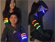 Pasek na ramię nogę świecący 4tryby 4 kolory