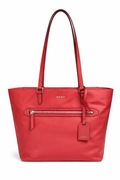 DKNY czerwona torba shopper A4 Duża elegancka torebka damska
