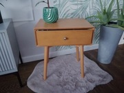 Stolik nocny szafka do sypialni szuflada loft PRL