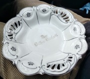 Stara ażurowa patera koszyk porcelana Gräfenroda