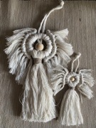 Ozdoby świąteczne ze sznurka (makrama) 2 szt