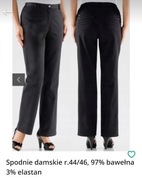 Spodnie damskie  r.44/46, 97% bawełna  3% elastan
