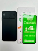 Nowe Etui iPhone XS Max z klapką na aparat + szkło ekran