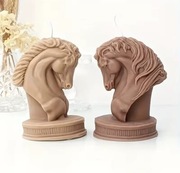 KOŃ GŁOWA Rok Konia forma silikonowa 9.2*7.5 do Świec Wosku Odlewów 