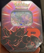 Pokémon Team Rocket Tin, nowa puszka z kartami zestaw Nidoking