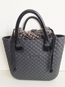 O bag mini pikowana nero czarna zestaw uzywany 