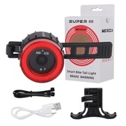 ŚWIATŁO LED DO ROWERU STOP INTELIGENTNA LAMPKA