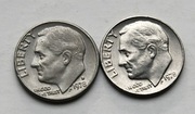 10 cent 1978 bzm i D one dime zestaw 2 sztuki 