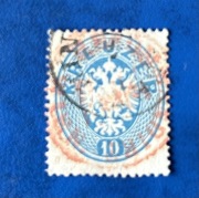 Zabytkowy znaczek AUSTRIA 1863 10kr