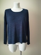 Lekki granatowy sweter M/L