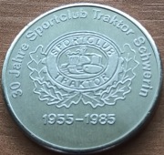 Moneta upamiętnia 30-lecia „Traktor” Sportclub Traktor 1955–1985.