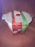 SNIPS Pojemnik do gotowania makaronu ziemniaków ryżu w mikrofali 4L duży 