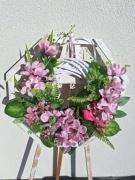 Wianek wiosenny na drzwi, Wianek z ptaszkiem 