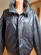 Nowa,męska kurtka ze skóry ekologicznej,czarna ,ocieplana r.XL