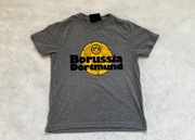 Borussia Dortmund t shirt szary modny koszulka kibica 140 10 lat