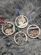 Bombka z imieniem personalizowana upominek dla przedszkolaków kiermasz