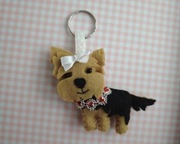 York, Yorkshire terrier, pies - brelok dla miłośnika psów