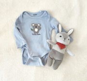 Niebieskie body 62 koala Sinsay bawełna