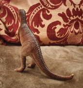 Dinozaur zabawka brązowa+