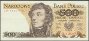 Polska 500 złotych 1982 - Tadeusz Kościuszko - GH - stan bankowy UNC