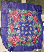 PRL nowa piękna chusta z metką folklor folk góralska ludowa