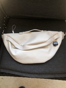 Super nowa nerka damska beżowa złote zamki  rączka +regulowany pasek