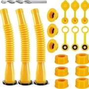 Zestaw zamienny do kanistra na gaz: wylewka, uszczelki i nasadki dyszy