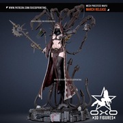 Figurka druk 3D żywica 12K " Mech Priestess Standard & NSFW " - 178 mm