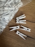 Spinacze drewniane 100 sztuk wesele ślub ozdoba