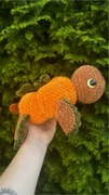 Pluszak żółwik dynia maskotka | na szydełku jesień ozdoba dekoracje