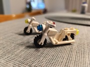 Lego Motor motocykl x2  Motor Town Policja biały