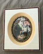 Miniatura malowana ręcznie na kości. Carl Spitzweg