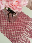 Bieżnik Boho 35/105 cm różowy/ kwiatowy