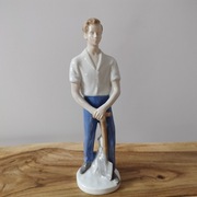 Mężczyzna z łopatą Carl Scheidig Grafenthal 