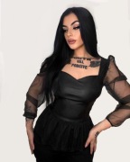 Bluzka ekoskóra Black Angel 