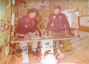 Hermaszewski i Klimiuk w kapsule Sojuz 1978