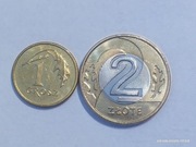 Monery III RP 2 zł 1 grosz