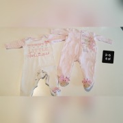 Śpioszki pajacyk dziewczynka tanio 3-6 miesięcy