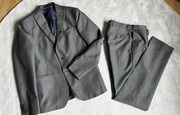 Zara szary elegancki garnitur marynarka spodnie wesele M jesień